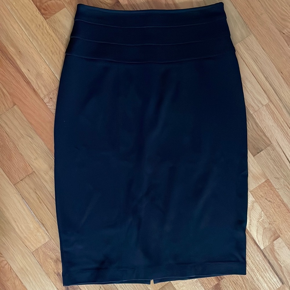 Black CAbi high waisted pencil skirt